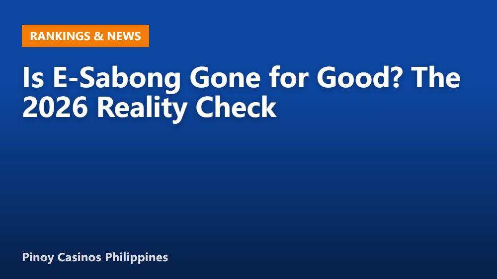 Is E-Sabong Gone for Good? The 2026 Reality Check